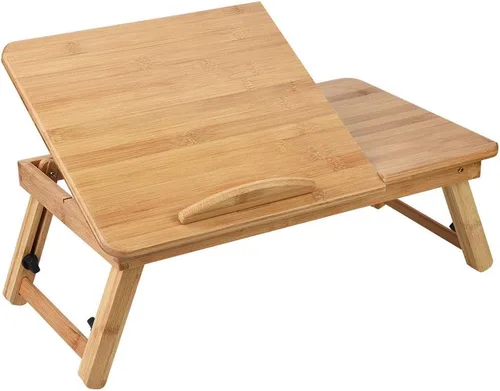 Vista 8 de Laptop Table Bamboo Wooden Laptop Sofa Couch Office Stand Stand for Desks and Beds (50 * 30 Without Drawer)