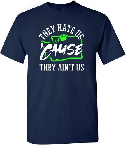 Vista 11 de Xtreme Apparrel They Hate Us 'Cause They Ain't Us Men's T-Shirt for Football Fans Arizona - Camisa negra