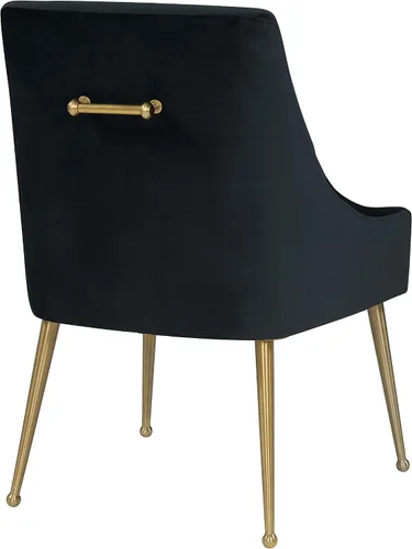 Vista 5 de Tov Furniture Beatrix Velvet - Silla auxiliar de comedor (negro)