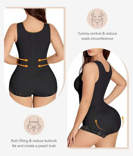 Vista 3 de M MYODRESS Fajas Colombianas - Prenda de compresión para abdominoplastia para mujer, faja moldeadora posparto
