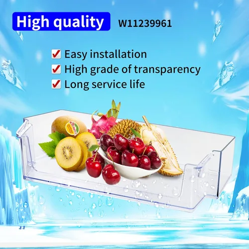Vista 8 de 2 unidades mejoradas W11239961 W10900538 para puerta de refrigerador compatibles con refrigerador Whirlpool, reemplazo 4591452, AP6333410
