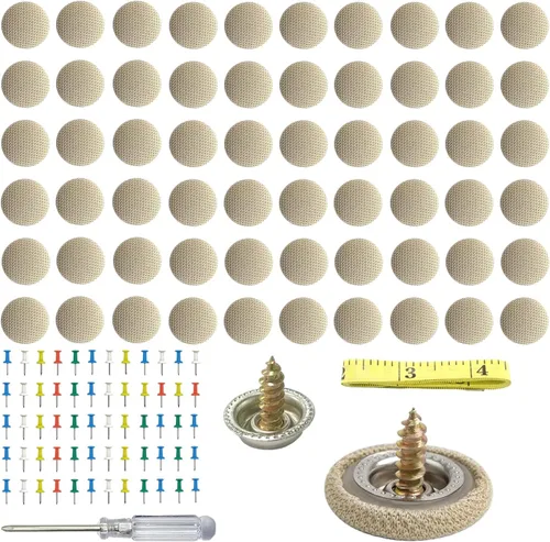Vista 8 de Dickno 60 piezas de kit de reparación para techo de coche, remaches de presión para techo de coche con herramienta de instalación, hebilla
