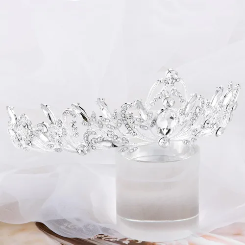 Vista 5 de TOBATOBA Tiaras para mujeres y niñas, tiaras de boda de cristal para novia, coronas para quinceañeras de 15 años 2023, tiara de quinceañera