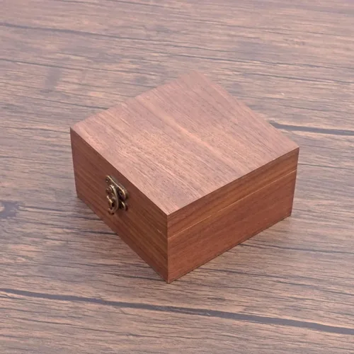 Vista 5 de Caja de Reloj de Color Nogal Caja de Joyería, Hecha a Mano para Recuerdos, Día del Padre, Día de la Madre, Aniversarios, Navidad, Caja del Día