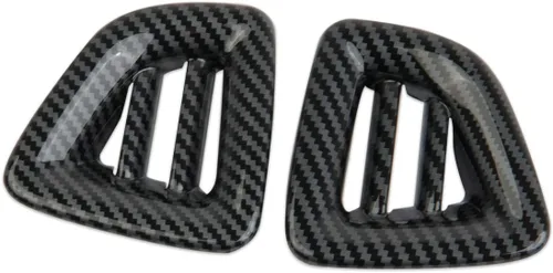 Vista 4 de Cubierta de ventilación de aire lateral superior de fibra de carbono, kit de ajuste de salida de CA para Chevrolet Colorado 2015-2022 para GMC
