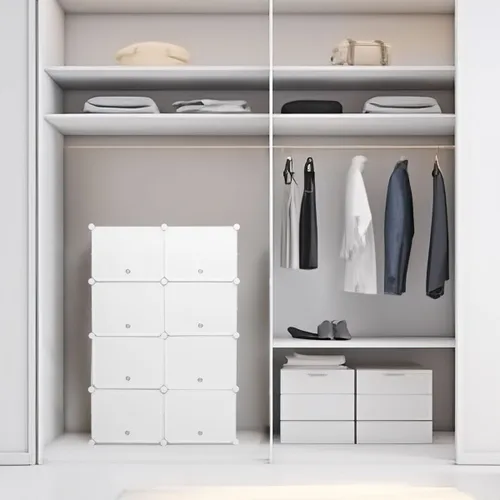 Vista 7 de Zapatero Modular Portátil InnovaGoods Blanco