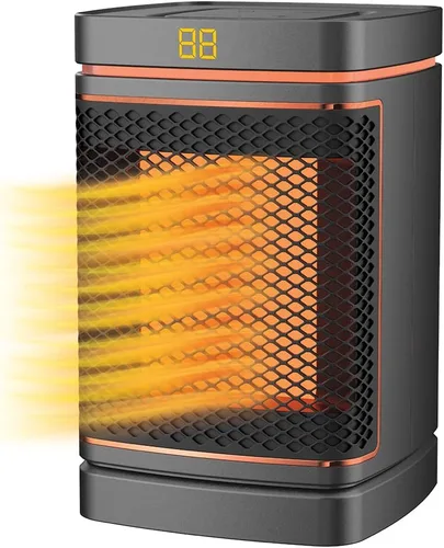 Vista 9 de Ontel Handy Heater - Calentador de espacio de núcleo de cobre de 1500 W Calentador de cerámica con termostato ajustable Pequeño calentador