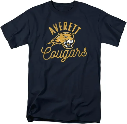 Vista 114 de Collegiate Distressed Mascot Unisex Adult T Shirt Collection 3 Universidad de Adelphi