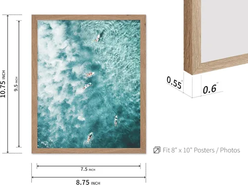 Vista 3 de Poster Master Póster clásico costero, impresión acuática vintage, regalo para artistas, amigos, atrapa las olas, surfistas en el mar, playa, costa