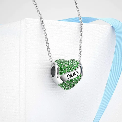 Vista 4 de Abalorio Dalaran de plata de ley 925 con forma de corazón, para brazalete, feliz cumpleaños, para mujer