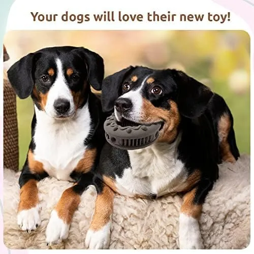 Vista 7 de SIMENA Juguete masticable resistente para perros masticadores agresivos, juguete natural para dentición para razas medianas, juguete masticable