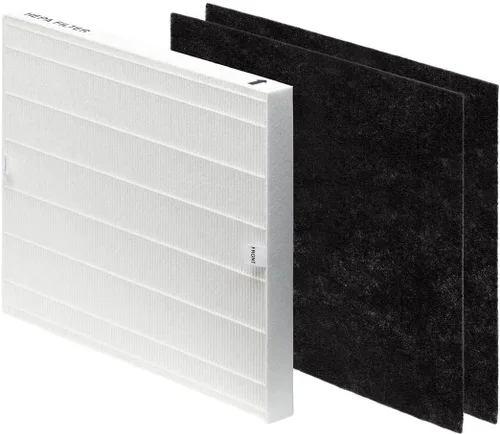 Vista 2 de Nispira Filtro de repuesto Air108 para purificador de aire Oreck AirInstinct 75, 100, 108, 109, 150, 200 True HEPA con carbono, paquete de 2