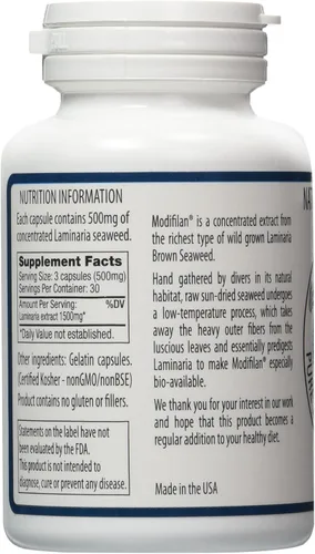 Vista 2 de Modifilan, 500 mg 90 cápsulas (paquete de 3) 270 cápsulas