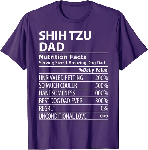 Vista 69 de Shih Tzu Dad - Camiseta divertida para dueño de perro Shih Tzu, Negro