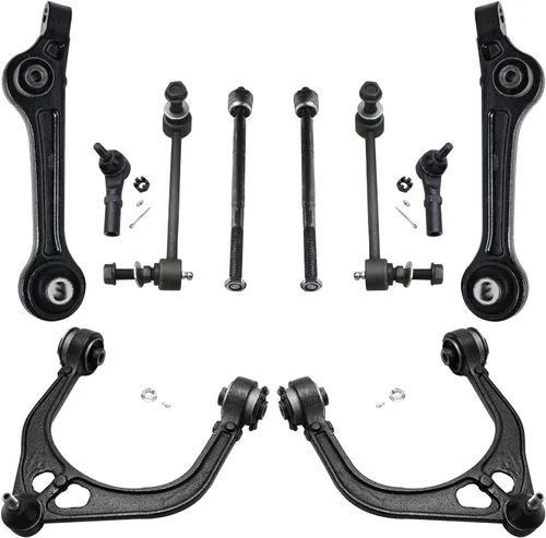 Vista 81 de Detroit Axle - Kit de suspensión frontal de 10 piezas para Dodge Avenger 2008-2014, Chrysler Sebring 2007-2010, 2 brazos de control inferiores, 2