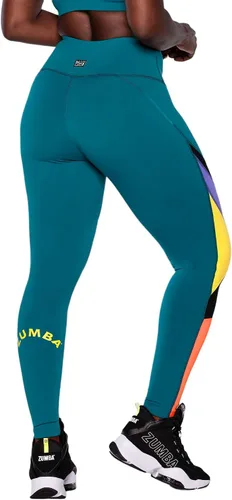 Vista 2 de ZUMBA Leggings de cintura alta con control de abdomen para mujer