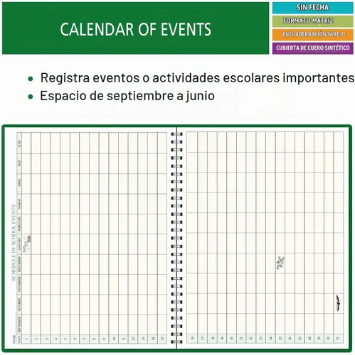 Vista 6 de Combinado de planificación y registro de la Compañía de Publicaciones ELAN: Un libro eficiente de 8-1/2" x 11" para planes de lecciones