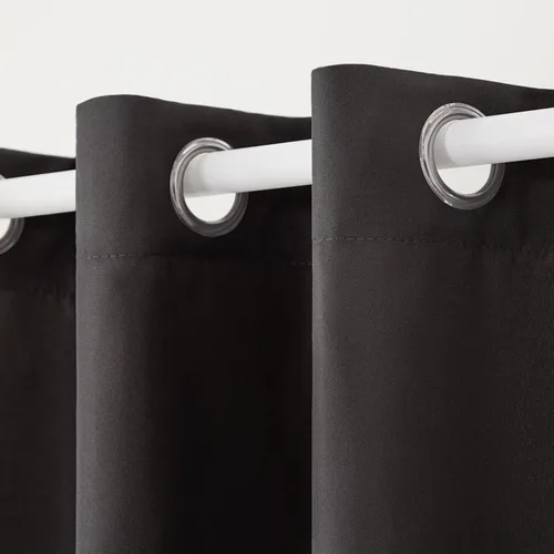 Vista 3 de Town & Country Basics Cabana - Cortinas pesadas para interiores y exteriores, opacidad de filtrado de luz con ojales en la parte superior, repelente