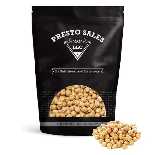 Vista 8 de Presto Sales LLC - Garbanzos, tostados amarillos, aperitivo sabroso, proteína a base de plantas, versátil, energía, frijoles de garbanzo, todas