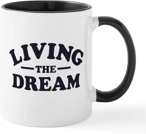 Vista 15 de CafePress Living The Dream Mugs Taza de café de cerámica de 11 oz (11.0 fl oz)