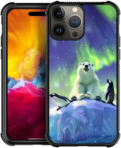 Vista 314 de Funda compatible con iPhone 15, diseño de elefantes africanos, diseño increíble a prueba de golpes, antiarañazos, carcasa trasera de policarbonato