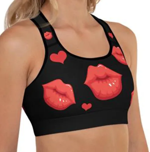 Vista 3 de Camiseta corta informal para mujer, para el día de San Valentín, para correr, para mujer