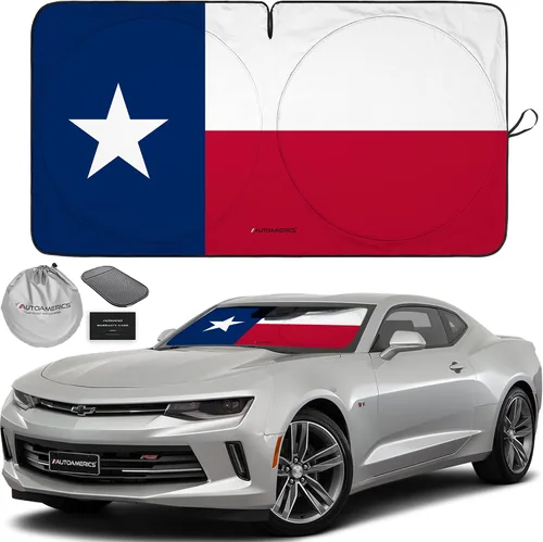 Vista 78 de Parasol de Parabrisas de Una Pieza - Parasol Cromado Líquido Plegable para Ventana Delantera de Auto para Carros SUV Camión - Protector Visor
