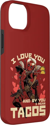 Vista 33 de Marvel Deadpool I Love You and by You I Mean Tacos - Carcasa para iPhone 17