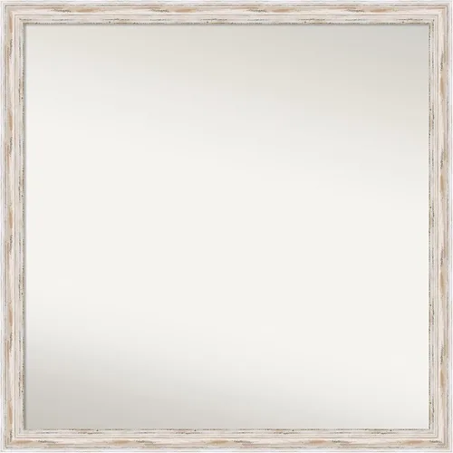Vista 67 de Amanti Art Espejo personalizado, espejo de baño estrecho Alexandria White Wash, espejo de pared o espejo de tocador de baño sobre el fregadero