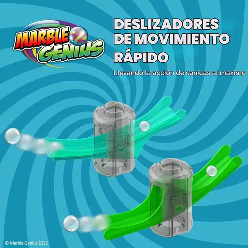 Vista 4 de Marble Genius Marble Run Stunts Super Set, 125 piezas
