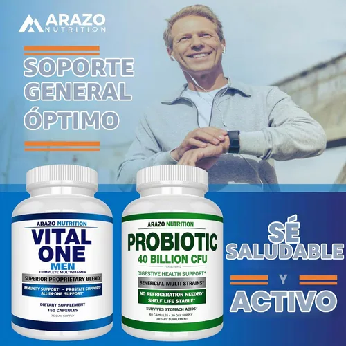 Vista 6 de Vita One para hombre, suplemento integral multivitamínico diario, 150 Cápsulas Veganas, Bioscience Nutrition