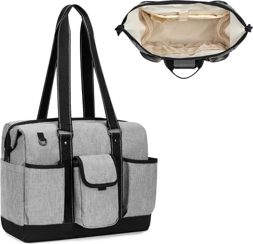 Vista 15 de Damero Bolsa de enfermera con funda para laptop para el trabajo y el cuidado del hogar, estudiantes de medicina