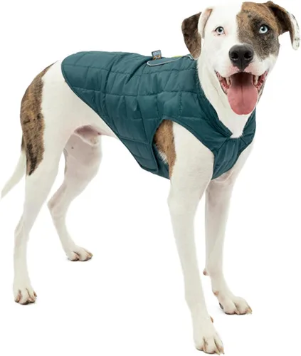 Vista 18 de Kurgo Loft Chaqueta para Perro - Abrigo Acogedor Reversible para Aventuras al Aire Libre - Resistente al Agua - Ajuste Atlético - Tela Lavable a