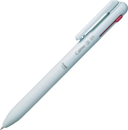 Vista 8 de Pentel BXAC35W Bolígrafo tricolor, Calme, 0.020 in, Grisáceo, Blanco