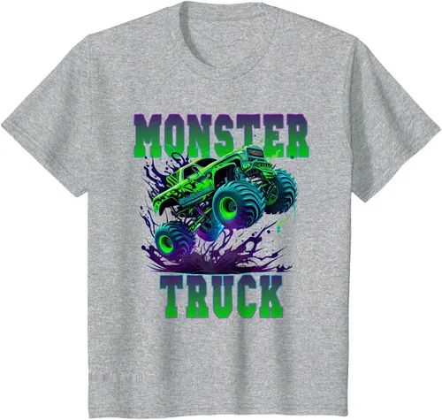 Vista 9 de Camiseta Monster Truck 4x4, Negro