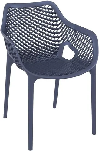 Vista 12 de Compamia Air XL - Silla de comedor para patio al aire libre, color naranja (juego de 2)