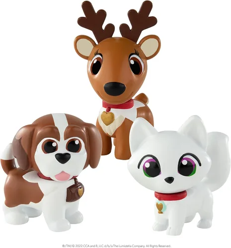 Vista 5 de The Elf on the Shelf - El paquete múltiple de figuras de Elf Pets incluye San Bernardo, reno y zorro ártico