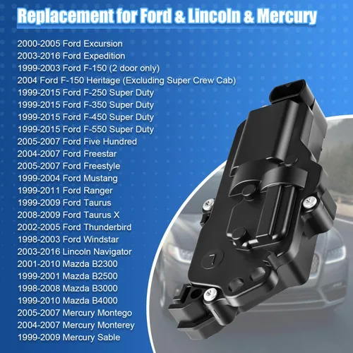 Vista 6 de Accionador de cerradura de puerta izquierda y derecha Compatible con Ford F150 F250 F350 Excursion Expedition Mustang Ranger, Lincoln, Mercury