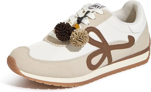 Vista 19 de LUCKY STEP - Zapatillas de moda para mujer, elegantes, de caña baja, clásicas, retro, casuales, cómodas, para correr y caminar Marrón oscuro
