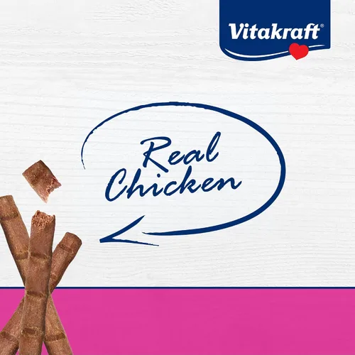 Vista 3 de Vitakraft PurrSticks - Golosinas suaves nutritivas y saludables para gatos, palitos de carne asada al horno suavemente para gatos con 70% de carne