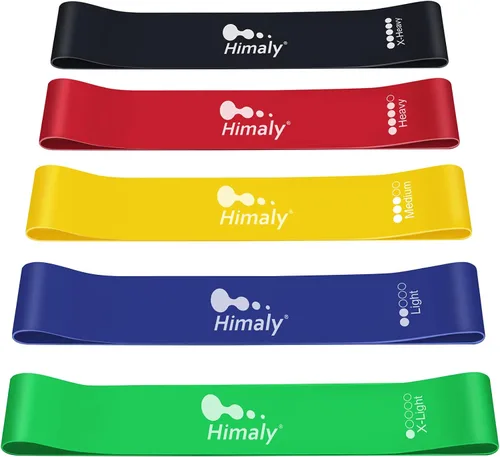 Vista 8 de Resistance Bands Set, Himaly Exercise Bands Strength Training Fitness Bands Workout Elastic Bands with Legs Ankle Straps, Door Anchor, Handles &