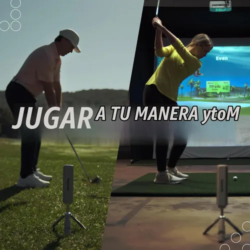 Vista 3 de Rapsodo MLM2PRO Monitor de lanzamiento móvil + Simulador de golf, gris Swing Trainer & Shot Tracker for Home & Driving Range Indoor & Outdoor