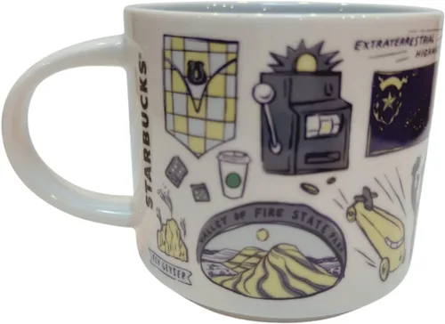 Vista 3 de Starbucks Been There Series Nevada - Taza de café de cerámica, 14 onzas