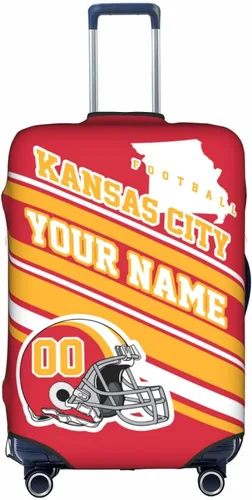 Vista 20 de Fundas de equipaje personalizadas con nombre y número, funda de maleta lavable elástica personalizada para equipaje, Arizona, Fútbol