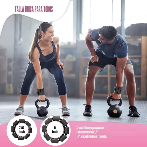 Vista 6 de Pilates - Pesas de tobillo y muñeca para mujer, juego de 2 pesas portátiles y fuertes para brazos y piernas (1 libra/2.2 libras cada una), pesas