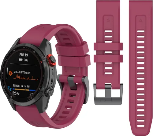 Vista 16 de Correa de reloj de silicona compatible con Garmin Fenix 7/Fenix 6 Pro/Fenix 5 Plus/935/945/Descent G1/EPIX Gen 2/Instinct de repuesto de ajuste