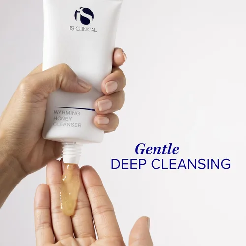 Vista 4 de iS CLINICAL Lujoso limpiador facial de miel calentadora, limpiador facial hidratante formulado con miel pura