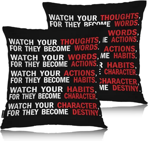 Vista 34 de Swono Juego de 2 fundas de almohada decorativas para el hogar de 18 x 18 pulgadas, diseño abstracto de color negro y amarillo, para sala de estar