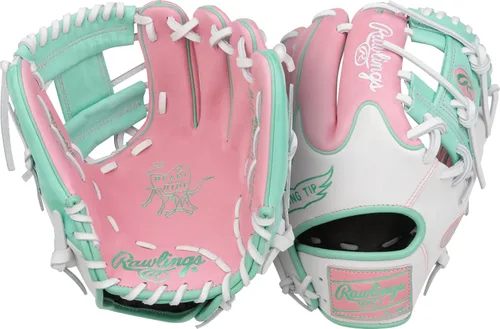 Vista 37 de Guantes de béisbol Heart of the Hide 2026 Top Grade US Steerhide Negro/Menta Pro H Web