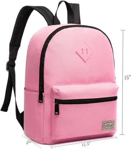 Vista 3 de CAIWEI US Army Camo Mochila para niños, Rosado, Basics Classic